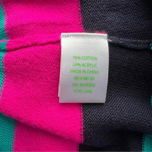 Lilly Pulitzer Isabella Mod Retro Colorblock Sweater Mini Dress Navy Pink Teal - Picture 7 of 7